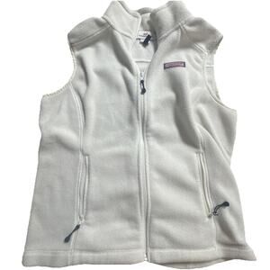 Vineyard Vines Women's Size S White Fleece Vest (V12)